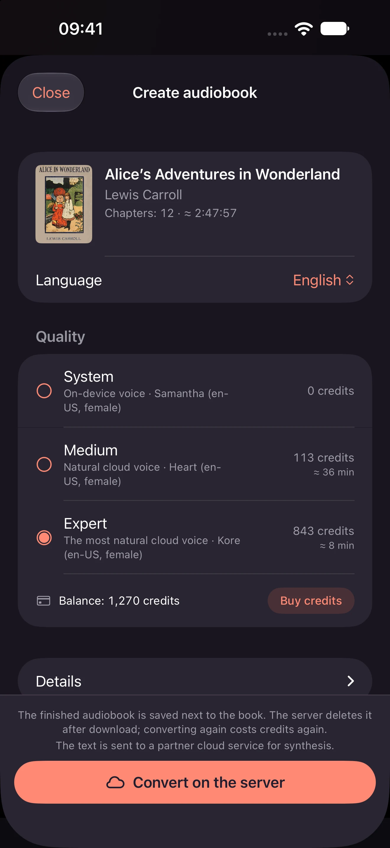 Tvorba audioknihy v připravovaném handyREADERu 4.10 pro iPhone.